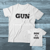 Gun-Son of a Gun Couple adult kids Tshirt