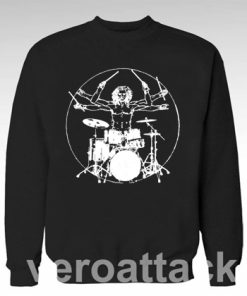 Da Vinci Theory Rock N Roll Drummer Unisex Sweatshirts