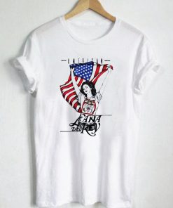 Lana Del Rey American Flag T Shirt Size S,M,L,XL,2XL,3XL