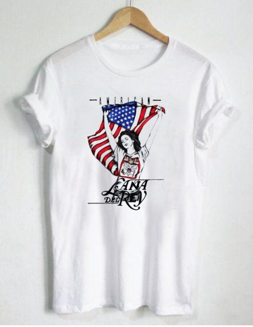 Lana Del Rey American Flag T Shirt Size S,M,L,XL,2XL,3XL