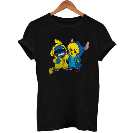 Pikachu and Stitch T Shirt Size S,M,L,XL,2XL,3XL