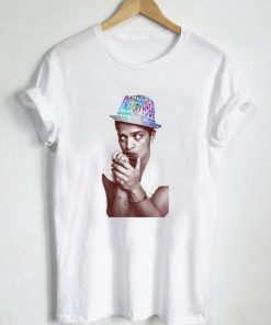 Typography Hat Galaxy Bruno Mars T Shirt Size S,M,L,XL,2XL,3XL