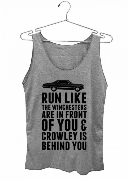 run like quotes Adult tank top men and women