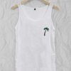 Palm tree pocket Adult tank top men and women