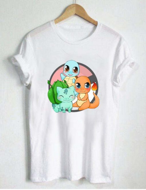 Pokemon starters T Shirt Size XS,S,M,L,XL,2XL,3XL