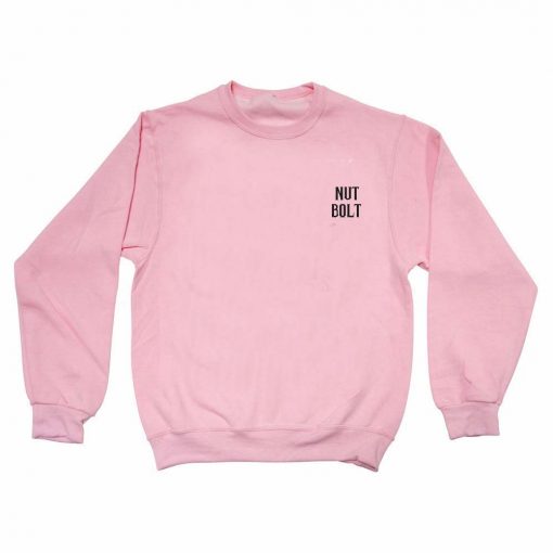 nut bolt light pink Unisex Sweatshirts