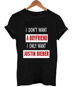 boyfriend and justin bieber T Shirt Size XS,S,M,L,XL,2XL,3XL