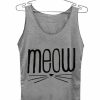 meow cute Adult tank top men and women