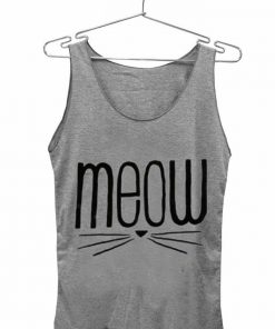 meow cute Adult tank top men and women