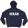 ocean navy blue color Hoodies