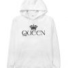 queen white color Hoodies