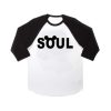 soul mate couple SOUL raglan unisex tee shirt for adult men and women
