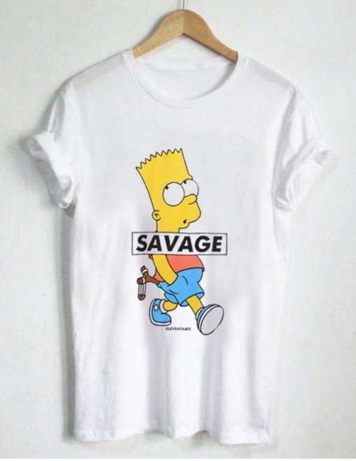bart simpson savage T Shirt Size XS,S,M,L,XL,2XL,3XL