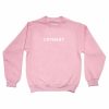 Crybaby font light pink color Unisex Sweatshirts