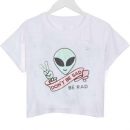 dance geek crop shirt graphic print tee for women