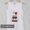 i love nutella funny Adult tank top men and women