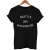 seattle usa washington font T Shirt Size XS,S,M,L,XL,2XL,3XL