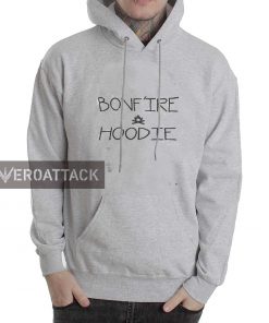 bonfire hoodie grey color Hoodies