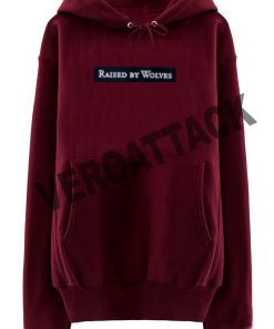 raised by wolves maroon color Hoodies