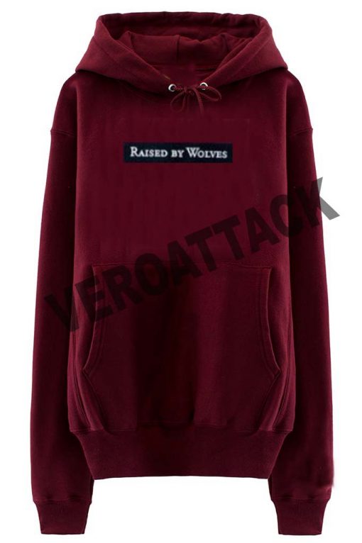 raised by wolves maroon color Hoodies