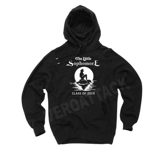 the little sophomore class of 2019 mermaid black color Hoodies