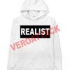 realist white color Hoodies