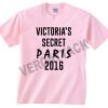 victoria secret paris 2016 light pink T Shirt Size S,M,L,XL,2XL,3XL