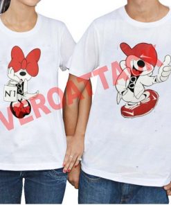 mickey and minnie mouse Couple Tshirt Size S,M,L,XL,2XL,3XL