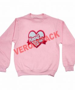 heart club light pink Unisex Sweatshirts