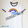 smile if you're gay rainbow unisex ringer tshirt