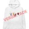 this is not collaboration white color Hoodie