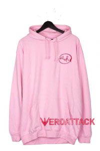 Aloha Light Pink Color Hoodie