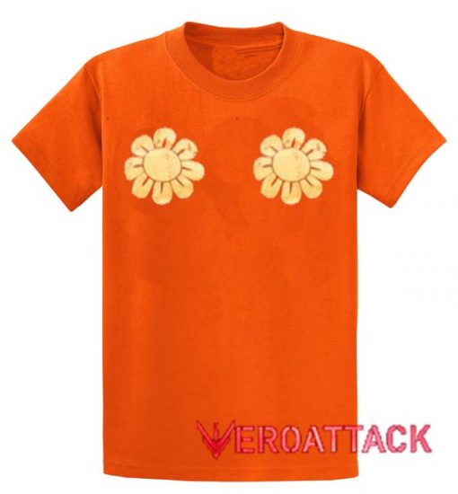 Sun Flower Orange Color T Shirt Size S,M,L,XL,2XL,3XL