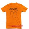 Two Eyes and Hand Orange T Shirt Size S,M,L,XL,2XL,3XL