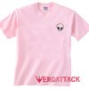 Alien Face light pink T Shirt Size S,M,L,XL,2XL,3XL