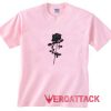 Black Roses light pink T Shirt Size S,M,L,XL,2XL,3XL