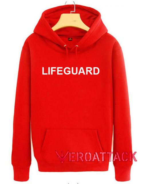 Lifeguard Red Color Hoodie