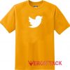 Twitter Logo Gold Yellow Color T Shirt Size S,M,L,XL,2XL,3XL