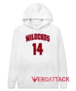 Wildcats 14 White Color Hoodie
