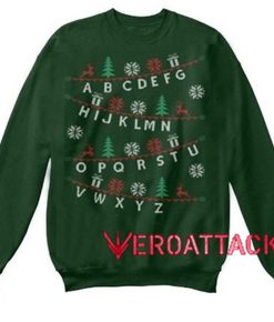 Alphabet Christmas Unisex Sweatshirts