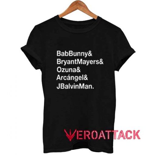 Bab Bunny Bryant Mayers Ozuna T Shirt Size XS,S,M,L,XL,2XL,3XL