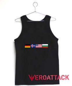Germany Iceland America Bulgaria Flag Adult Tank Top Men And Women