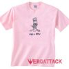 Simpson Hell Boy light pink T Shirt Size S,M,L,XL,2XL,3XL