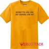Brunettes Are Cool But Blondes Are Hot Gold Yellow Color T Shirt Size S,M,L,XL,2XL,3XL