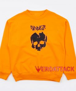 Sinner Head Skeleton Orange Unisex Sweatshirts