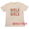Girls Need To Support Girls Cream T Shirt Size S,M,L,XL,2XL,3XL