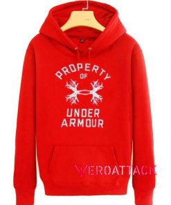 Property Of Under Armour Red Color Hoodie