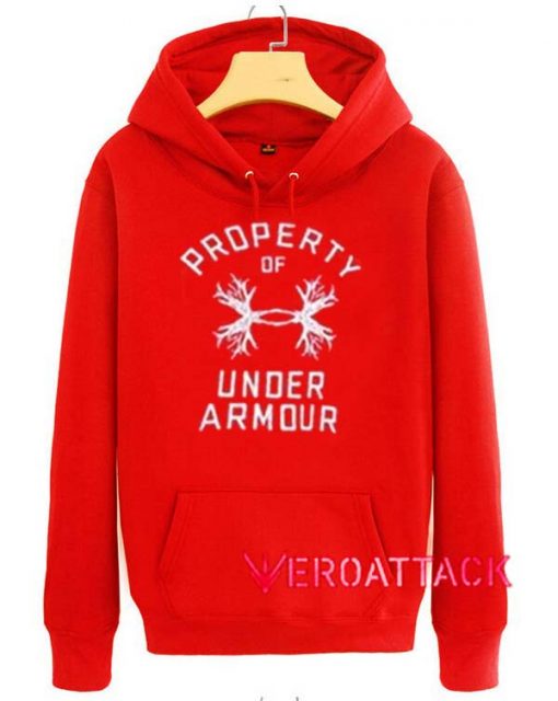 Property Of Under Armour Red Color Hoodie