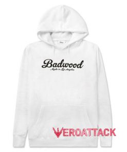 Badwood Made In Los Angeles White Color Hoodie