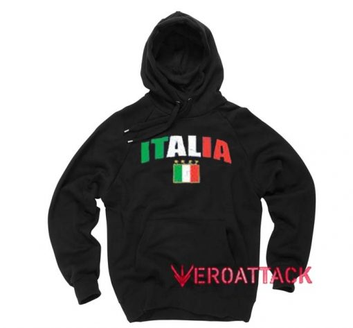 Italia Black Color Hoodie